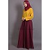 Dual colored pleated abaya Dual colored pleated abaya